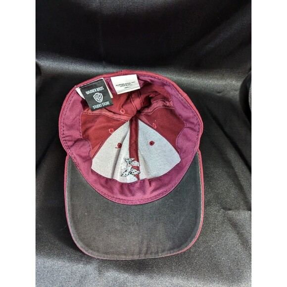 VTG 1991 Warner Bros Studio Maroon Hat Cap Sylvester The Cat Embroidered Sz Smal - Picture 6 of 8